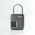 USB charge smart door lock silver/gold suitcase black biometric technology fingerprint padlock
