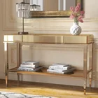 Factory Price High Quality Household Items Customization Wooden Mirrored Console Table for living room