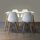 China Wholesale home furniture dining room set mdf square dinner table use for 6/8/12 seater dining table and chairs