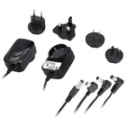 interchangeable plug power adapter ac dc 100 240v power supply 12v 24v