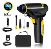 12V rechargeable portable Air Compressor Tyre Inflator Gun Automatic Pump Cordless For Car Bike