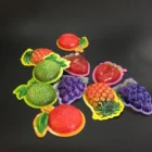 customized PVC plastic packing film with fruit shape for the candy chocolate
