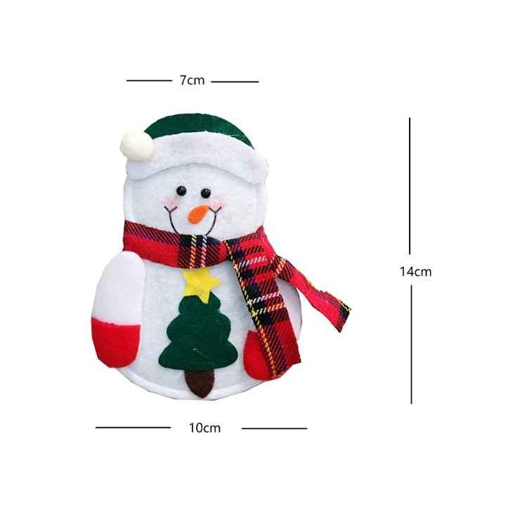 2020 christmas new santa claus snowman reindeer new year pocket