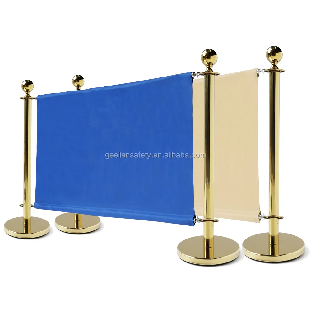 Retractable Belt Queue Line Stand Rope Barrier Crowd Control