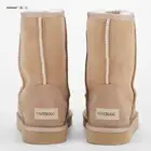 FAVESUGG leather craft women snow boots shoes