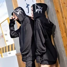 High Quality OEM Hoodie Custom Print Double Hat Graffiti Streetwear OEM Sweatshirt