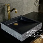 Hand Carved customized size stone wash basin