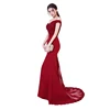 Mermaid Long Evening Dresses Women Elegant Off the Shoulder Party Formal Gown 2019 Sweep Train