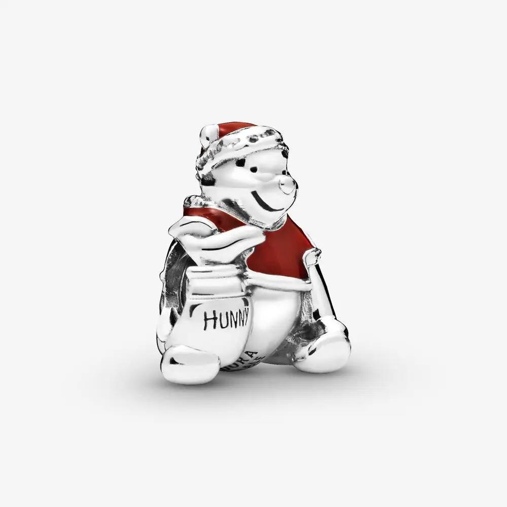 christmas gift santa in a giftbox house stitch charm bead