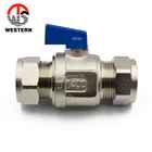 Custom Any Sizes Forging compression Full port Brass Ball Valve with Certification