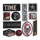 Bike New Brand Embroidery Patch Blue Bike For Accessories