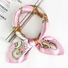 Fashion Pattern Silk Printed Scarf Women Silk Square Scarf Head Neck Scarf
