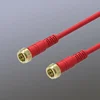 3RCA to F-connectors adapter RG6 coaxial cable audio video AV cable for VCR DVD HDTV