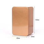Custom printed metal tin box High quality empty tin square box Rectangular cookie tin food package