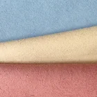 Eco friendly 100% pu microfiber synthetic leather material for shoes leather fabric