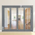 Glass Door Glass Door Price Aluminum Alloy Panoramic Folding Glass Door Design