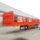 Hot sale 3/4 Axles 50-80 tons Animal Vegetable Coal Transporting Fence Semi Trailer price