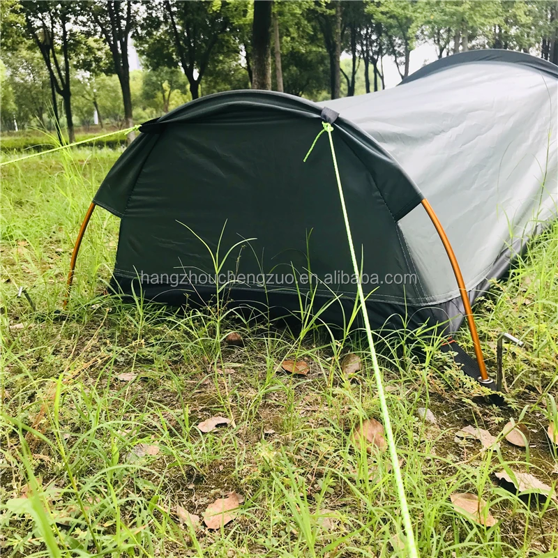 High-end Ultralight 1 person sleeping bag tent, CZX-344 Military Green tent,Sleeping Tent,Backpacking Swag Tent