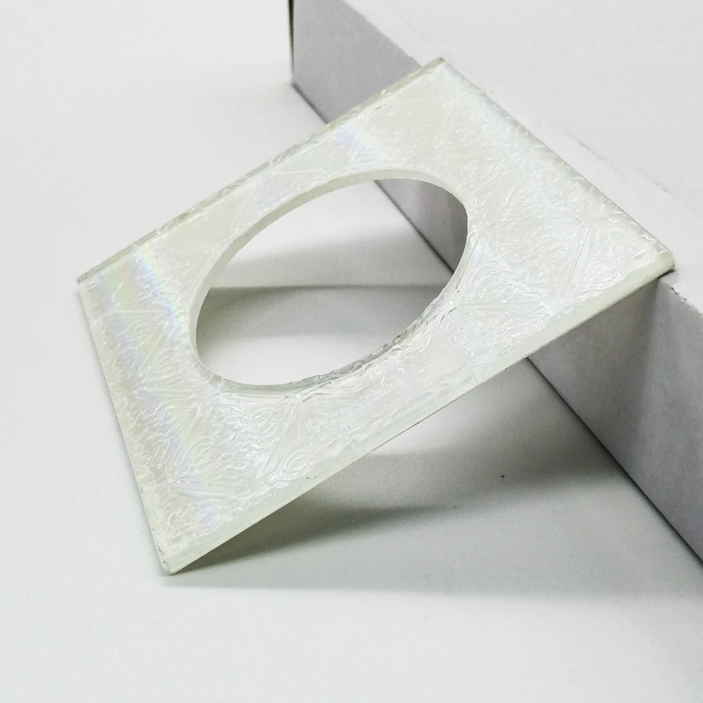 Sheet Tempered Glass Factory Custom Square Hole Patterned Glass