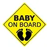 Baby safety car window sign baby on board sticker