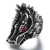 2019 turkey hot sale 925 sterling silver rings dragon snake tiger tortoise sapphire jade ring for boys and men