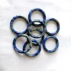 natural stone crystal healing donut pendant gemstone round circle lapis lazuli Peace Buckle