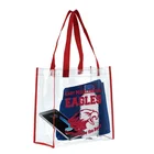 Custom Shopping Bag Beach Waterproof Transparent Clear Vinyl PVC Tote