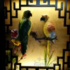resin parrot bird home wall art decoration