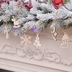 Family Tree Ornament Handmade Star Snowflake Elk Shape Tree Hanging Family Christmas Ornament Christmas Deco