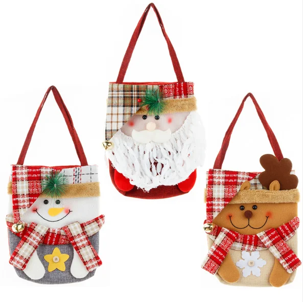 hot sales drawstring pouches personalized christmas eco-friendly