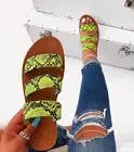 Logo Flat Sandals Slides Slippers For Women Ladies