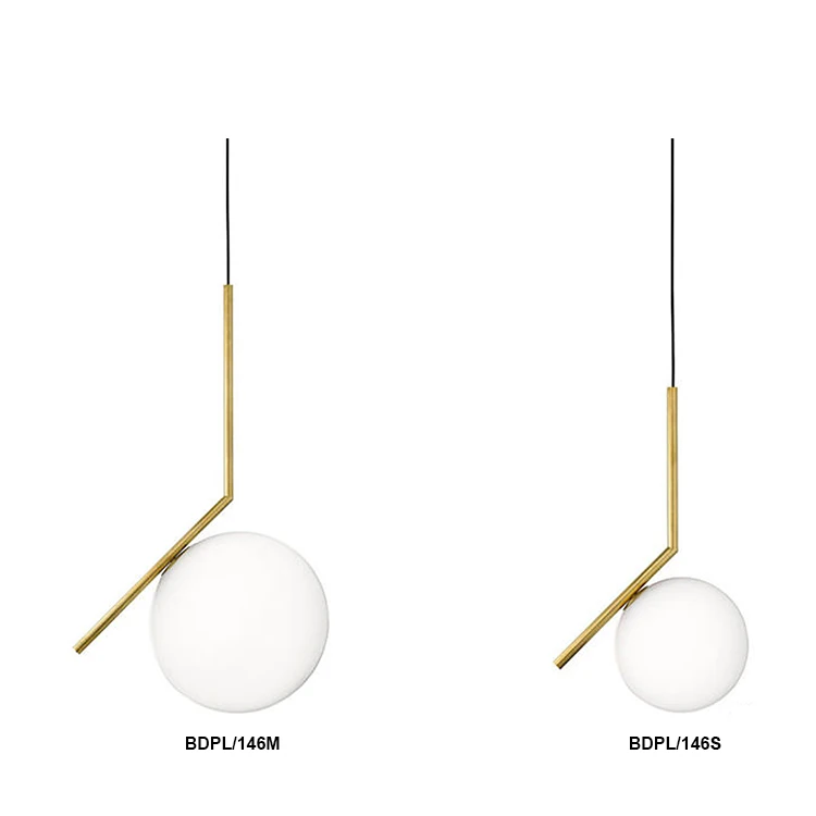 Hot sell modern hanging glass ball gold chandelier home hotel pendant light