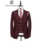 Perfect quality wool fabric Slim for man suit men's long suits for sale set