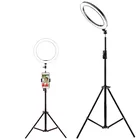 6 inch/8 inch/10 inch/18 inch dimmable portable rechargeable makeup led ring light lamp set