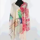 Cashmere Silk Custom-Made Digital Printing Shawl Pashmina
