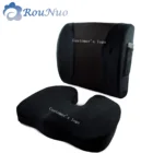 FORTEM Seat Cushion & Lumbar Support for Office Chair, Car, Wheelchair, Memory Foam Pillow, Washable Covers
