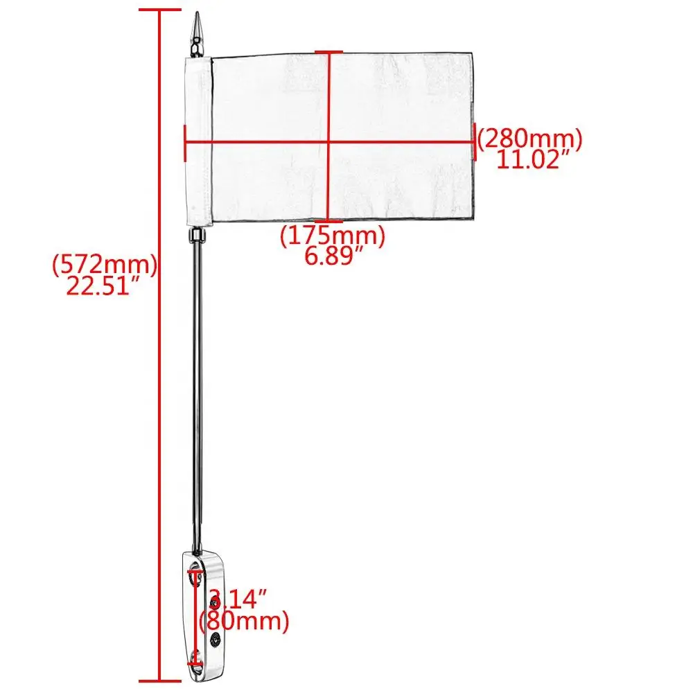 Motorcycle Saddle Bag Guard Bar Flag Pole Luggage Rack Rear Side Mount For Harley Touring Electra Glide Tour FLHTCU FLHTC FLHT