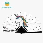 Bamboo Ribs Fan White Cover With Beautiful Unicorn Kung Fu Hand Fan