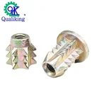 Hex Alloy Zinc Wood Furniture Screw Insert Hex Nuts Bolt Embedded Nut