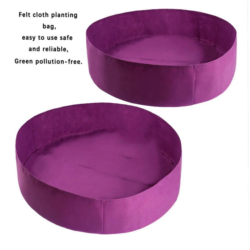 nicht gesponnene 2mm wachsen Taschen ringsum angehobene Garten-Bett-Taschen 5