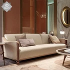 living room luxury model 3 seater fabric leather sofa modern upholstered living room furniture leather sofa set