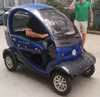 four wheel electric car with steering with battery