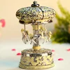 Wholesale China Supplier Birthday gift Battery Led Resin Carousel Music box