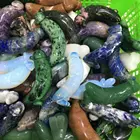 Hot sale natural quartz crystal carving polishing lapis lazuli banana man for decoration