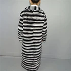 Women Coat Chinchilla Fur Coat Russia Market Women Fur Overcoat Chinchilla Fur Overcoat Real Fur Coat