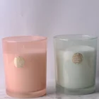 1 Wick Luxury Scented Candle Pink Soy Wax Candles Glass Jar