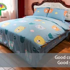 Bedding High Quality Solid Colours 100% Cotton Reactive Printing Bedding Sheet Set For Home/Hotel