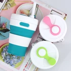 Portable Travel Custom Logo Silicone Plastic Silicon Foldable Wine Cup