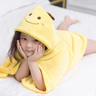 Baby Hooded Towels and Washcloths for girls or boys Super soft cartoon coralline children's Cloak
