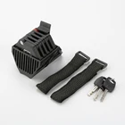Motorcycle Mountain Bike And Motorcycle SD001 Folding Pagoda Shaped Anti-theft Security Bicycle Lock 3 Keys